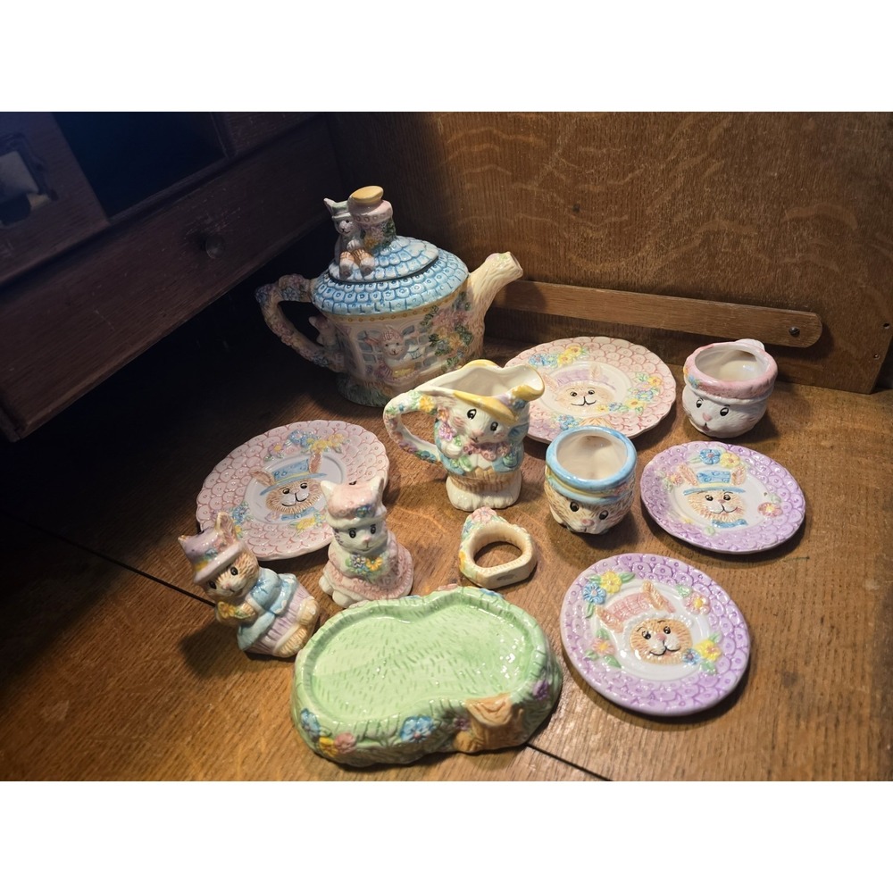 Bunny Tea Set 1994 Mercuries